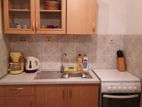 Konyha, Apartments Vanja Skara Biograd - Superior Two Bedroom Apartment with Terrace Trica in Biograd na Moru