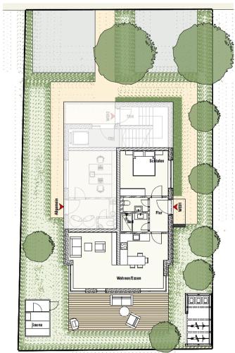 Plan Etaje, Fewo Karlstraße 14 - Ostseebad Koserow in Koserow