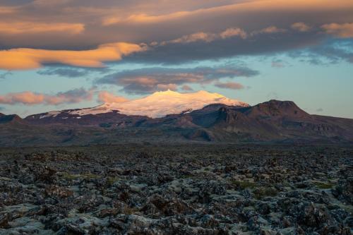 View, Snæfellsjokull Apartments in Hellissandur