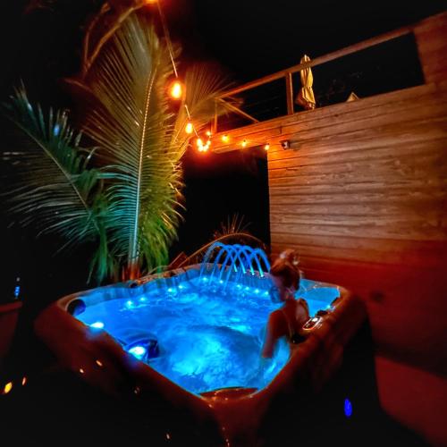 Karstais baseins, Blue Whale Villa - Penthouse in Calibishie