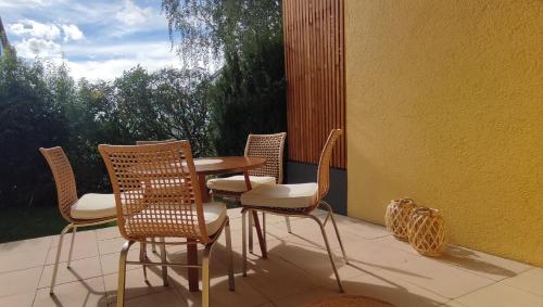 balkon/terras, Ferienhaus Lieblingsplatz in Monheim in Monheim