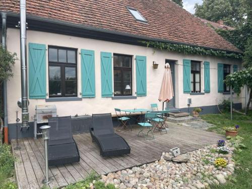 Balkons/terase, Holiday home in Breetz ub. Lenzen in Lenzerwische