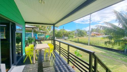 Balkong/terasse, TAHITI - Mango Lodge Matie in Papara