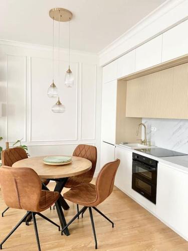 Elegancki apartament z jedną sypialnią, Varsavia