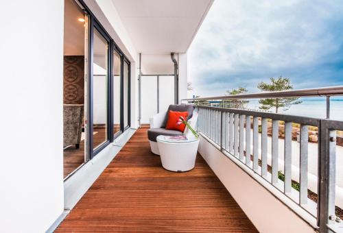 Балкон, Strandhotel Luv in Тімендорфер Санд