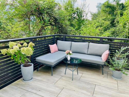 Balcony/terrace, Ferienwohnung Refugium in Deggenhausertal