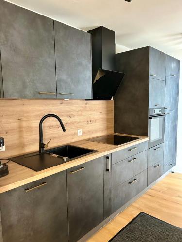 Kitchen, Ferienwohnung Refugium in Deggenhausertal