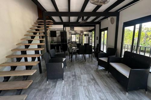 Erkély/terasz, Moderna casa campestre in Espinal