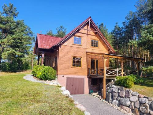 Kaszubskie Zacisze dom nad jeziorem, sauna, balia ogrodowa