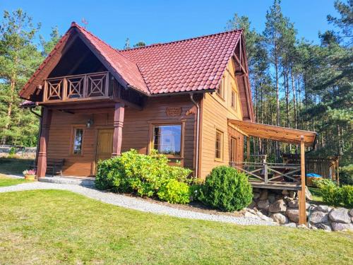Kaszubskie Zacisze dom nad jeziorem, sauna, balia ogrodowa