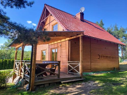 Kaszubskie Zacisze dom nad jeziorem, sauna, balia ogrodowa