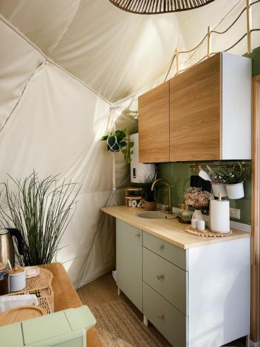 Dome by the sea in Skulte