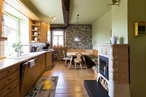 кухня, Ferienhaus Zur alten Linde in Elchweiler