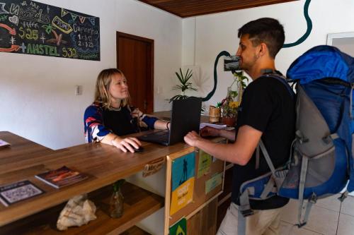 Előcsarnok, Nômades Riverside - Adventure Hostels & Coworking (Nomades Riverside - Adventure Hostels & Coworking) in Barra da Lagoa Beach