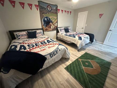 Texas Sports Fanatics Dream Near the Stadiums in Arlington, USA