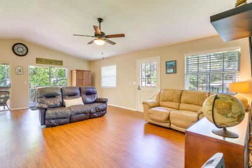 Relax Fireside: Riverfront Inglis Duplex w/ Dock in Inglis (FL)