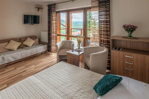 1 double bed, 1 sofa bed