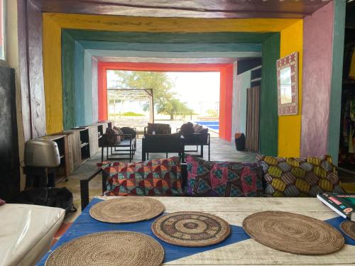 Shared lounge/TV area, Popbeachclub Suites ilashe in Amuwo Odofin