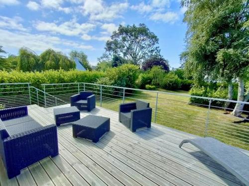 Maison avec jardin proche du centre et des plages gîte à louer Golf Carantec