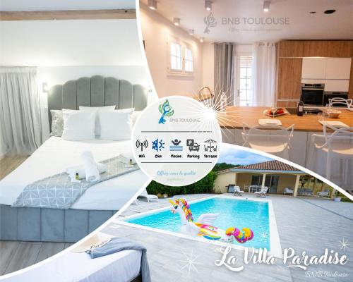 BNB TOULOUSE - ''Domaine Occitan'' - Piscine - Clim - Parking - WiFi gîte à louer Aussonne