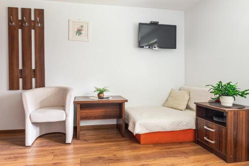 1 twin bed, 1 sofa bed