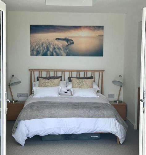 Relaxing private entrance ensuite room with stunning sea view and swimspa in Ventnor West