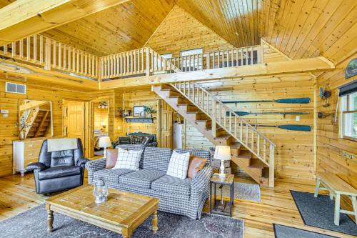 Peaceful Long Lake Cottage with Deck, Dock and Kayaks! in Branch Township, USA