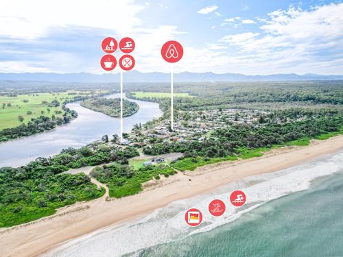 A szálláshely kívülről, The Pines- Bellingen Coast Eco Home in Mylestom