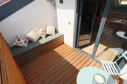 Terraza/balcón, Appartement 70m2 - 2 chambres - terrasse - parking gratuit in Laxou