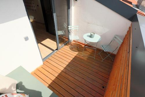 Terraza/balcón, Appartement 70m2 - 2 chambres - terrasse - parking gratuit in Laxou