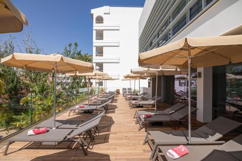 ระเบียง/ชานเรือน, เจเอส ซอล เด อัลกูเดีย (JS Sol de Alcudia) in อัลกูเดีย