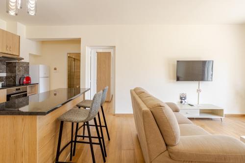 Danaos Seaside Suite 001 with Pool in Tourist Area