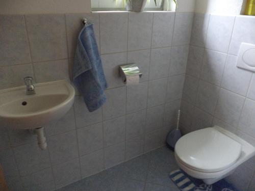 ห้องน้ำ, Ferienwohnung Eberharter in ฟิงเคนแบร์ค