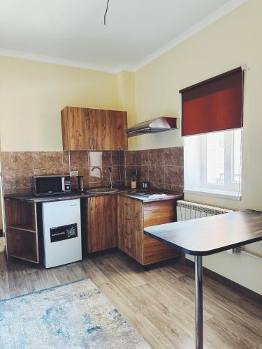 مطبخ, Tolqyn apart hotel in أكتاو