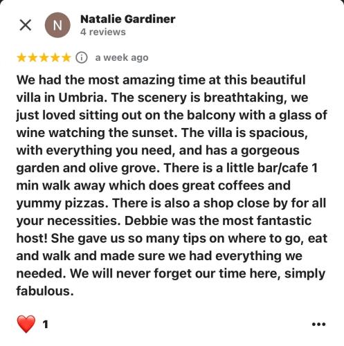 Magical, private and spacious Villa Gioiella with large garden, olive grove - in a cool village on the Umbria Tuscany Border