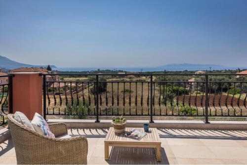 Balcony/terrace, Villa Annino in Karavados Village with private Pool! in Livathou