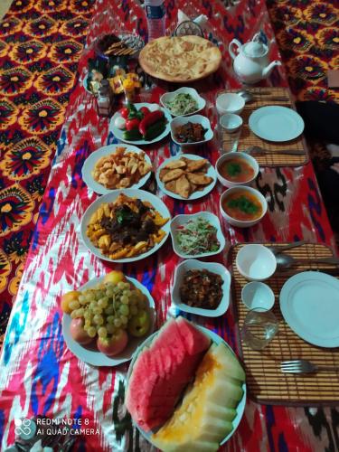 Food and beverages, Ayazkala yurt camp in Urgench