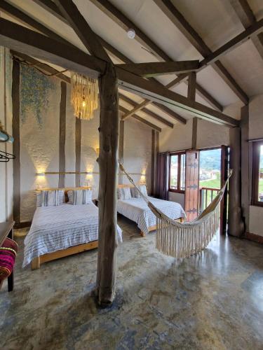 ระเบียง/ชานเรือน, Coffee Tree Boutique Hostel in ซาเลงโต