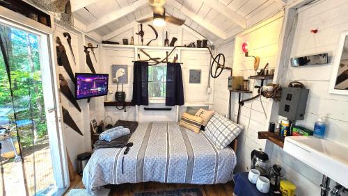 The Stabbin Cabin on Grant Island, Brantingham Lake - HotTub, Boat, Pet Friendly in Old Forge (NY)