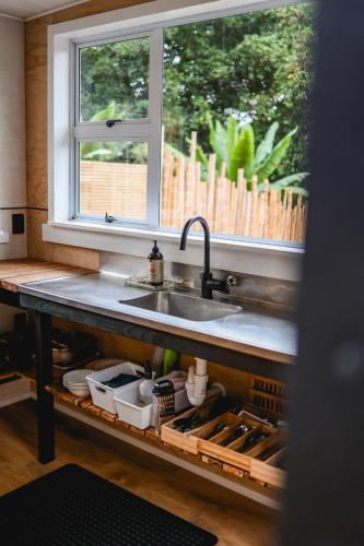 Kitchen, Kaitake Kabana - Unique, off-grid, studio retreat in Kaitake