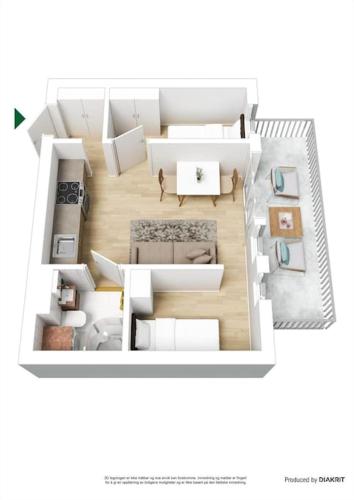 Tjuvholmen - balcony with seaview & 2 bedrooms, Oslo (photo 2)