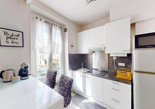 Konyha, Cozy APT in Le Perreux with Parisian Charm & Disneyland Fun in Le Perreux-sur-Marne