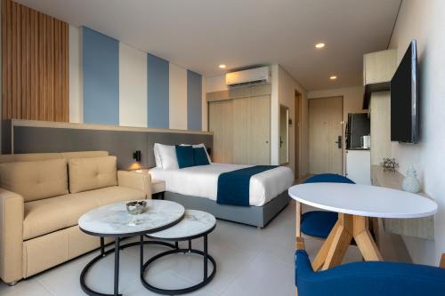 1 double bed, 1 sofa bed