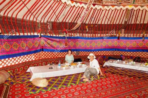 Restaurant, Ayazkala yurt camp in Urgench