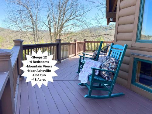 Holiday Cabin-fire Pit-hot Tub-48 Acres-asheville in Marshall, USA