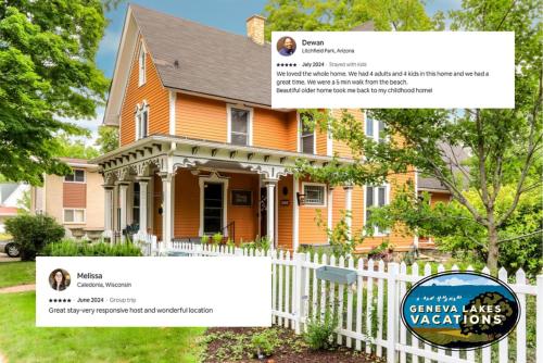 Sheldon House - Historic Lake Geneva Home - Garden Patio - Walkable to all LG has to Offer - Parking in Lake Geneva, USA