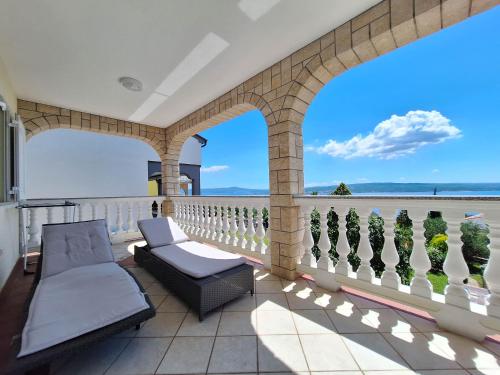 Balcony/terrace, Apartments Ruza in Crikvenica