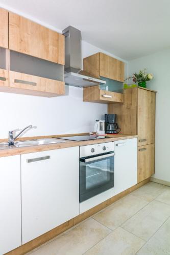Konyha, Apartmenthaus Aulendorf in Aulendorf