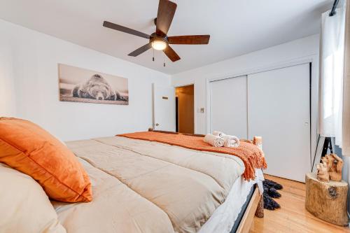 Game Room and Fire Pit Chic Pocono Pines Home!