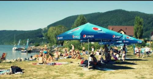 Baliowy Żar nad jeziorem w Międzybrodziu Baliowy Żar nad jeziorem w Międzybrodziu